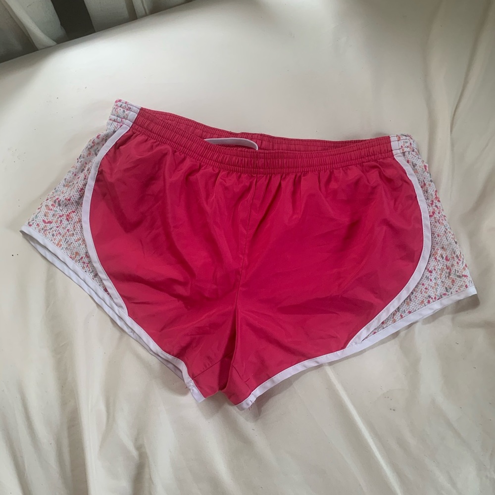 Hot Pink Athletic Shorts Mesh Siding